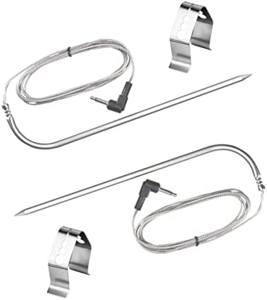 2-Pack Meat Probe Thermometer Compatible with Louisiana Grill/Cuisinart/Oakford/Oklahoma Joe's Rider Wood Pellet Grill and Smoker