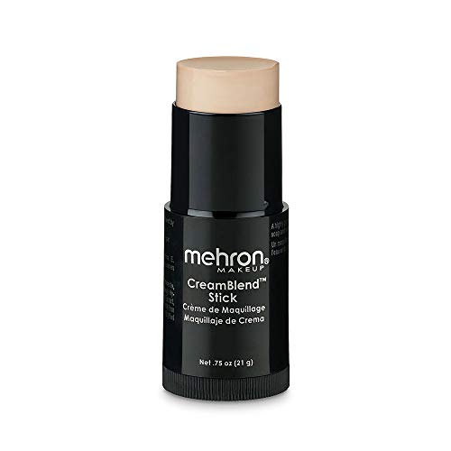 Mehron Makeup CreamBlend Stick | Face Paint, Body Paint, & Foundation Cream Makeup | Body Paint Stick Perfect for Halloween Makeup .75 oz (21 g) (Light 2)