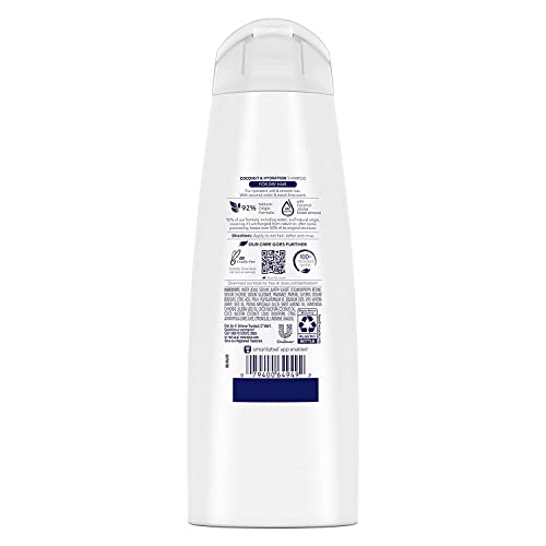 Dove Nutritive Solutions Coconut & Hydration Shampoo, 12 fl oz (Pack of 2)