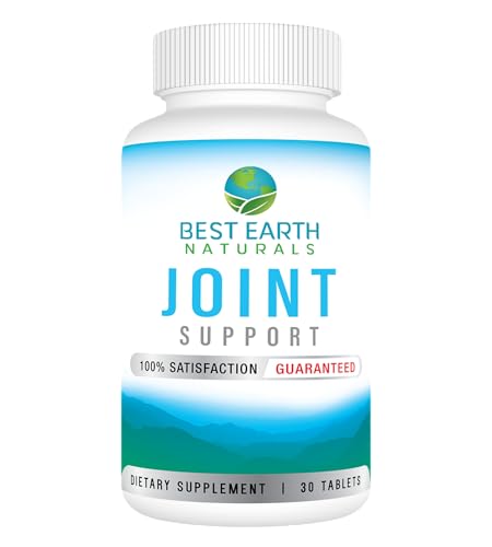 Best Earth Naturals Joint Support Supplement with Glucosamine, Chondroitin, MSM, Vitamins, and Nutrients for Back, Hip and Joint Support 30 Day Supply