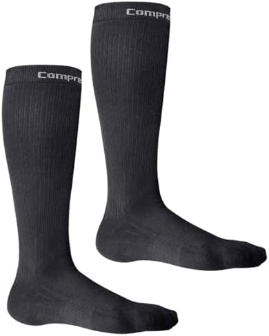 CompressionZ 20-30 mmHg Knee High Compression Socks Men & Women | Support Stockings for Travel, Nurses and Athletes