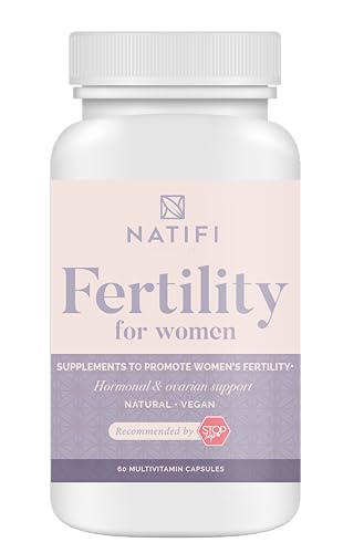 Natifi Conception Fertility Prenatal Vitamins Regulate Cycles, Balance Hormones, Aid Ovulation. Conception Multivitamin for Women. Healthier Pregnancy -60 Capsules- Folic Acid, Myo Inositol, Vitex..