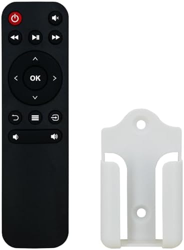 Replacement Remote Control for Vankyo Performance V700 V600 V620 V630 M18 V630W V610 Mini LED LCD Portable Projector (with Mounting Bracket)