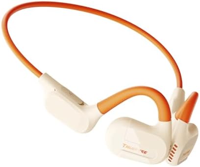 truefree F2 Open Ear Headphones Bluetooth 5.3 Air Conduction Wireless Headphones Sport Earbuds with 16.2mm Enhanced Bass,Dual Mic for Clear Calls,15H Playtime,Multipoint Connection,App Control,Beige