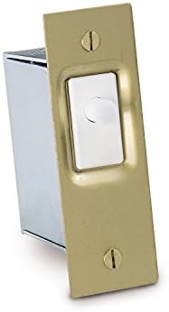 Gardner Bender GSW-SK Electrical Door Switch, SPST, Normally ON-Mom, 16A 125V AC, Brass/White