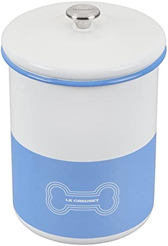 Le Creuset Enamel On Steel Stainless Steel Knob, 4.25qt, Light Blue Treat Jar, 4.25 Qt