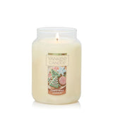 Yankee Candle Company Yankee Christmas Cookie Scented, 22oz Single Wick Candle, Over 110 Hours of Burn Time, Perfect for Holiday Gifting and Celebration, Classic Large Jar, White