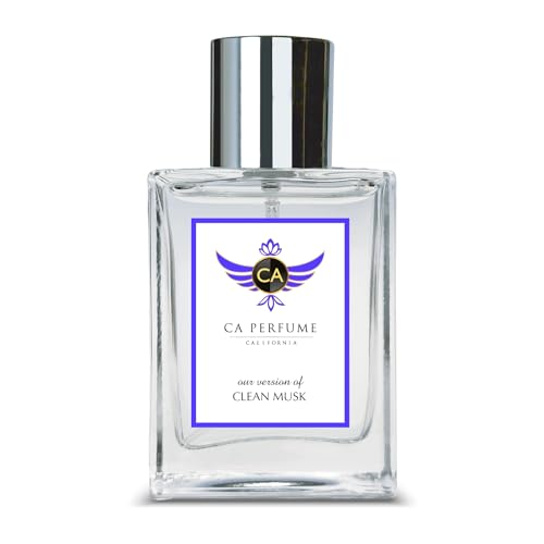 CA Perfume Impression of Emra Clean Musk For Women & Men Fragrance Concentrated Long Lasting Eau de Parfum Spray Refillable Glass Atomizer Bottle 1.7 Fl Oz/50ml-X1
