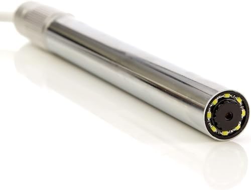 12mm USB Microscope/Camera: 200x Zoom, HD Resolution, 8 LED | Professional Scope - Hobbyists, Scientists, Engineers, Students | Coins, PCBs, Watches, Insects, Plants - Scope Only