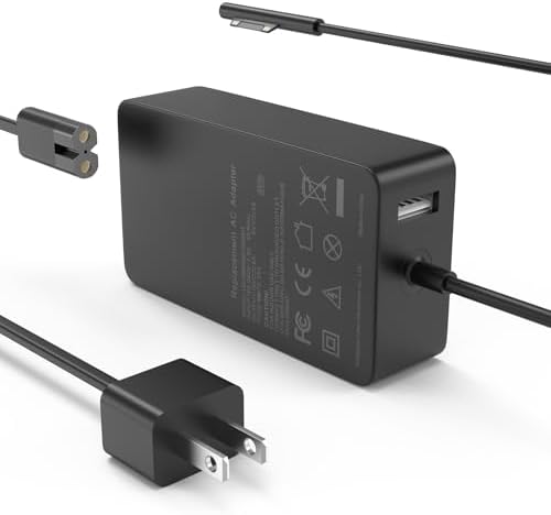 Fancy Buying 65W Charger for Surface Pro 3/4/5/6/7 Power Supply Adapter, Compatible for Microsoft Surface Book Laptop/Tablet, Works with 65W&44W&36W&24W