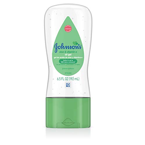 JOHNSON'S Aloe Vera & Vitamin E Baby Oil Gel 6.50 oz (9 Pack)