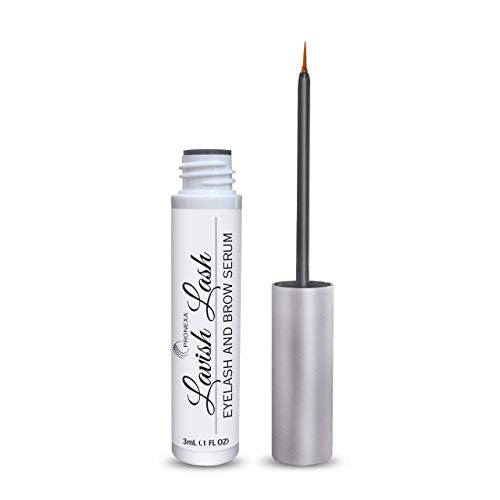 Hairgenics Lavish Lash (3ml, 3 Month Supply) – Eyelash Growth Enhancer & Brow Serum with Natural Peptides for Long, Thick Lashes and Eyebrows! Dermatologist Certified & Hypoallergenic.