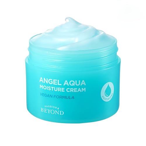 Spring Event BEYOND Angel Aqua Cream (5.1fl oz) - Instant Cooling, Hydrating, Soothing Lightweight Face Gel Moisturizer, Sleeping Mask. Korean Skin Care, Vegan. Cica, Hyaluronic Acid, Panthenol.