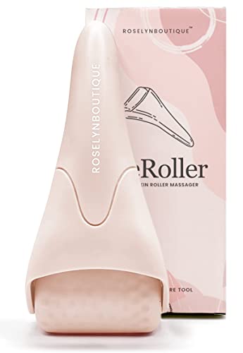 ROSELYNBOUTIQUE Ice Roller for Face Wrinkles Fine Lines Puffiness Stick Massager Facial Skin Care Tools Self Care Gifts for Men Women (Beige)