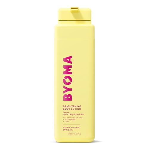 BYOMA Brightening Body Lotion - For Dull, Dehydrated Skin - Creamy Body Moisturizer with Niacinamide & Azelaic Acid - Brightens & Evens Skin Tone - Skin Barrier Repair - 16.9 fl oz
