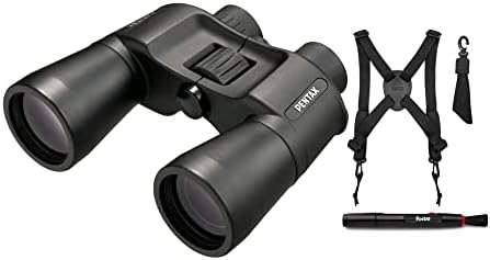 Pentax Jupiter (16x50) Binoculars Bundle with Harness and Lens Cleaning Pen (3 Items)