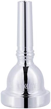 EASTROCK Trombone Mouthpiece,Silver Plated Trombone Mouthpiece Small Shank 6 1/2AL, Trombone Instrument Accessories Vacuum Packed