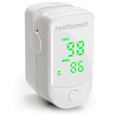 HealthSmart Pulse Oximeter for Fingertip That Displays Blood Oxygen Saturation Content, Pulse Rate and Pulse Bar with LED Display, Accurate and Reliable, Green