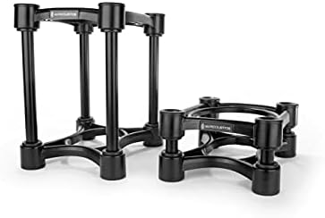 IsoAcoustics Iso-Stand Series Speaker Isolation Stands with Height & Tilt Adjustment: Iso-155 (6.1” x 7.5”) Pair