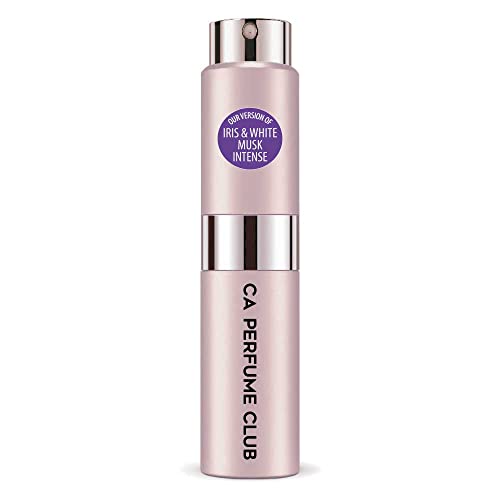 CA Perfume Impression of J. Mlon Iris & White Musk Intense For Women Replica Version Fragrance Dupes Concentrated Long Lasting Eau de Parfum Spray Refillable Atomizer Bottle 0.27 Fl Oz/8ml-X1