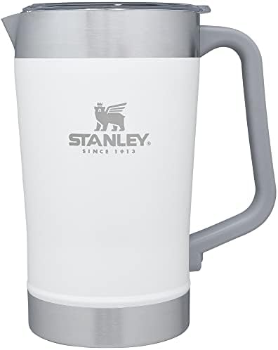 Stanley Stay-Chill Pitcher 64 oz | Cold Water, Beer, and Drink Pitcher with Lid | Large Capacity Durable Beverage Container with Handle | Insulated Stainless Steel | BPA-Free