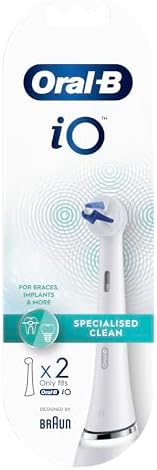 Oral-B iO Specialised Clean Toothbrush Heads, Pack of 2 Counts