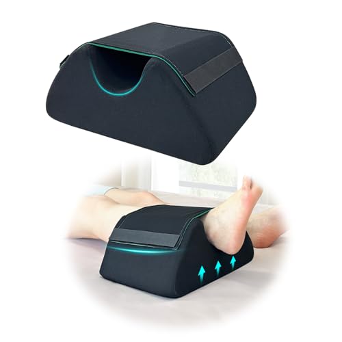 Foot Elevation Pillow Post Surgery, Heel Protectors for Pressure Sores, Ankle Leg Support Pillow to Elevate Feet, Foam Elevated Foot Pillow for Swelling, Medical Heel Protector Bed Sores Cushion