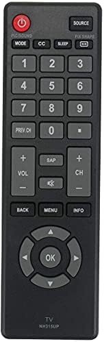 Replacement Remote Control for Sanyo TV NH316UD FW32D06F FW32D06F-B FW40D48F FW40D36F FW40D36F-B FW43D25F FW50D36F FW55D25F FW55D25F-B