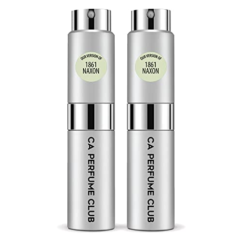 CA Perfume Club Impression of Xrjf 1861 Naxos For Women & Men Replica Version Fragrance Dupes Concentrated Long Lasting Eau de Parfum Spray Refillable Atomizer Bottle 0.27 Fl Oz-X2