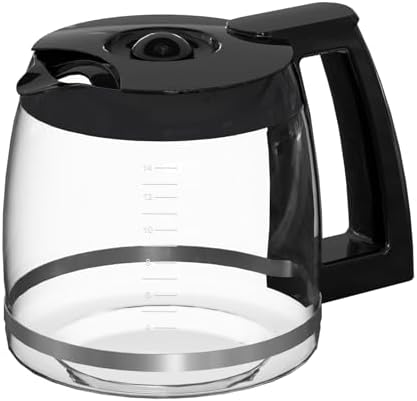 14-Cups Coffee Carafe Replacement Pot Compatible with Cuisinart Coffee Machine DCC-2200RC, DCC-2200, DCC-3200, DCC-3200P1, DCC-3200FR, DCC-3200CPAMZ, DCC-2600, DCC-2800,DCC-1800FR, CBC-7400 CBC-7000PC