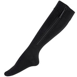 Ailaka Zipper Compression Socks for Men Women - 20-30 mmHg Close Toe Knee High Medical Compression Socks with Zipper, Zip Up Socks for Varicose Veins, Edema, Recovery, Pregnant, Nurse