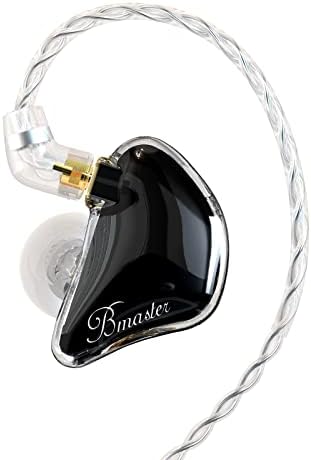 BASN Bmaster Triple Drivers in Ear Monitor Headphone with Two Detachable Cables Fit in Ear Suitable for Audio Engineer, Musician (Black)