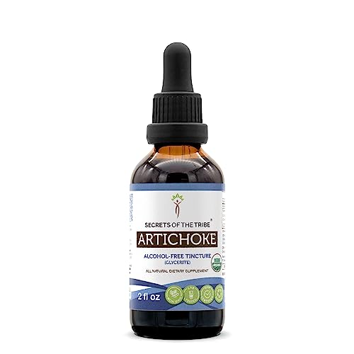 Secrets of the Tribe Artichoke USDA Organic | Alcohol-Free Extract, High-Potency Herbal Drops | Made from 100% Certified Organic Artichoke (Cynara scolymus) Dried Leaf 2 oz