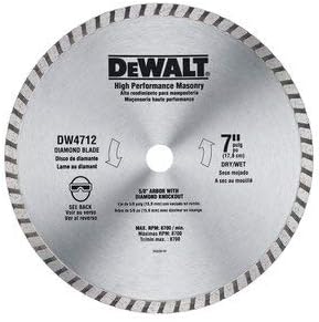 DEWALT 7-Inch Circular Saw Blade, Diamond Masonry, 3-Pack (DW4712B3)