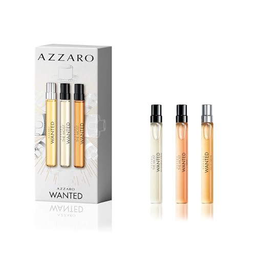 Azzaro The Most Wanted Men's Cologne Discovery Set - 3-Piece Fragrance Sample Kit Includes 3 Travel Size Sprays – The Most Wanted Eau de Parfum Intense, The Most Wanted Parfum, Wanted Eau de Parfum