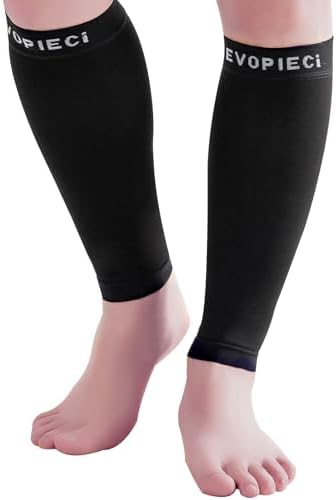 20-30mmHg 1 Pair Calf Compression Sleeve Men and Women Wide Brace for Leg Support Shin Splint Pain Relief