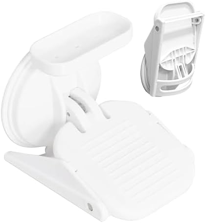 Foldable Shower Foot Rest for Shaving Legs Bathtub Stool with Non-Slip Suction Cups Detachable Shelf Shower Step for Elderly Portable Bathroom Safety Stool