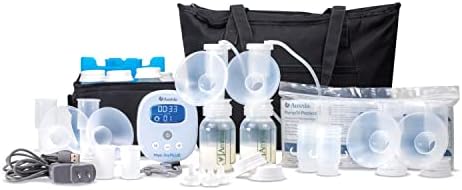 Ameda MYA Joy Plus Electric Breast Pump + Breast Pump Bag & Breast Milk Cooler Bag | Rechargeable | Portable Breast Pump Hands Free | Hospital Grade | Includes HygieniKit & Ameda Pump Parts