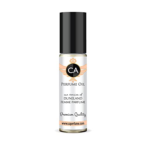 CA Perfume Impression of Christian D. Duneland Femme Parfume For Women Replica Fragrance Body Oil Dupes Alcohol-Free Essential Aromatherapy Sample Travel Size Long Lasting Attar Roll-On 0.3 Fl Oz/10ml
