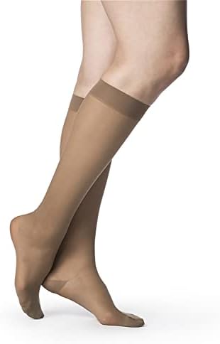 Sigvaris Style Sheer 780 Women’s Closed Toe Knee-High Moisture Wicking Stockings - Light & Comfortable Compression Stocking 20-30mmHg to Relieve Vein Issues