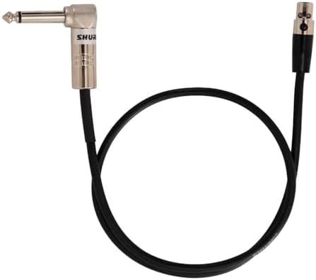 Shure WA304 2' Instrument Cable, 4-Pin Mini Connector (TA4F) with Right-Angle 1/4" Connector