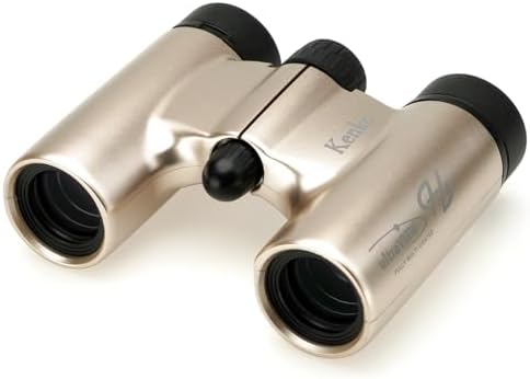 Kenko 320051 Ultra View H 10 x 21DH FMC Binoculars, Daha Prism Type, 10x, 21 Calibers, Compact, Lightweight, 6.7 oz (190 g), Fully Multi-Coated, for Live Concerts and Theatre, Gold