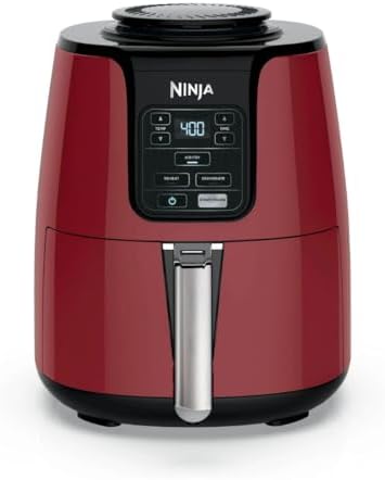 Ninja 4-Quart Air Fryer with Ceramic-Coated Basket, Air Fry, Reheat, Dehydrate, Easy Cleanup, 75% Less Fat, Fast Crisp Cooking, Dishwasher-Safe & Durable Design - Cinnamon