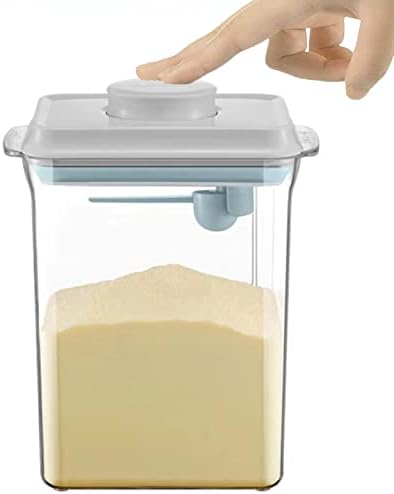 Formula Container for Baby Formula Dispenser with Scraper and Scoop One Button Handy 1000g Milk Powder Container BPA-Free Airtight Formula Storage Containers 2300ml
