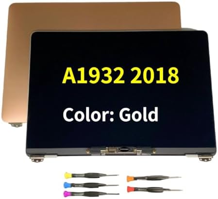 13inch Screen Replacement for MacBook Air A1932 Late 2018 LCD Display Assembly 2560x1600 EMC 3184 MREA2 MRE82 MVFJ2 MVFH2(Gold)