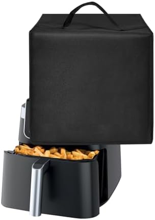 Heat-Resistant Waterproof Dust Air Fryer Cover Compatible With Ninja Air Fryer Pro XL 6-in-1 with 6.5 QT Capacity Convenient Oven Case Nylon Fabric 13.8"D×17"W×11.8"H