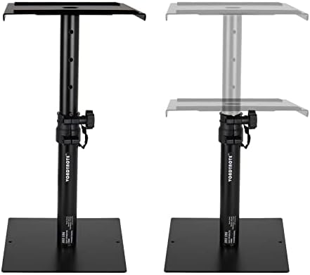 Set of 2 Desktop Studio Monitor Speaker Stands Bookshelf Speaker Stands