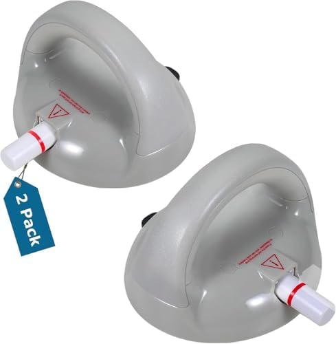 Safety Suction Shower Grab Bar, Glow in The Dark Shower Grab Bar with 418 Pounds Capacity, Shower Handles for Elderly Suction, Handicap Grab Bar for Bathroom, Bathtub, Toilet, Gray