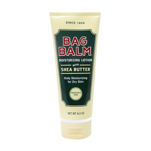 Bag Balm Moistuzing Body Lotion with Shea Butter, Daily Moisturizing for Dry Skin | Pack of 2 8oz Tubes