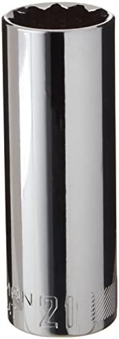 CRAFTSMAN Deep Socket, Metric, 1/2-Inch Drive, 21mm, 12-Point (CMMT44447)